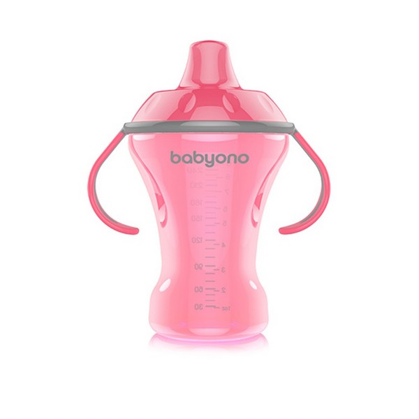 Babyono Natural - Неразливаща чаша с твърд накрайник 260 мл.